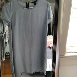 Light blue loose short dress